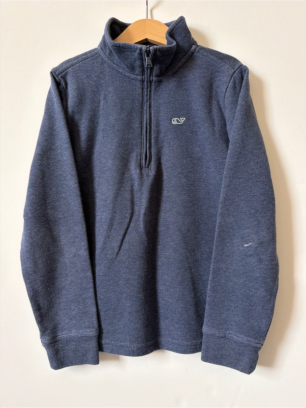 Vineyard Vines Saltwater Blue Quarter-Zip Sweatshirt Size Small